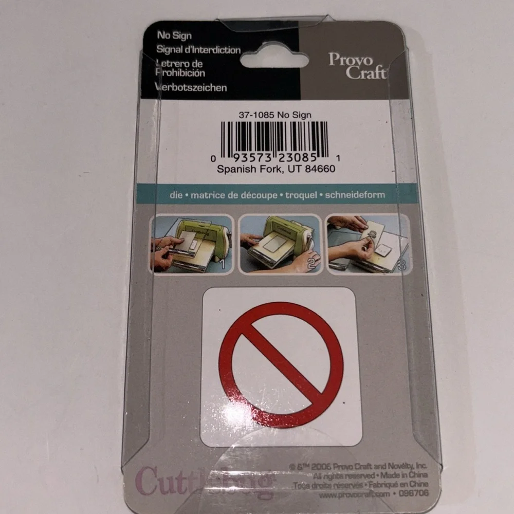 Cuttlebug Silver Die Set CUTTLEBUG NO SIGN DIE Cuttlebug SLIDERS DIES NWT